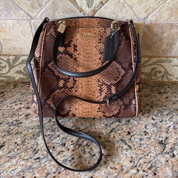 NWT COACH Minetta Leather Print‎ Crossbody Purse w/Gold Hardware - Picture 10 of 15